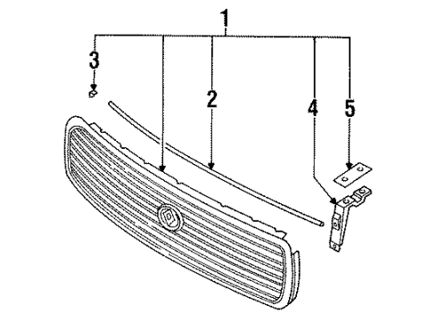 Mazda HG30-50-4A9A Grille Fastener