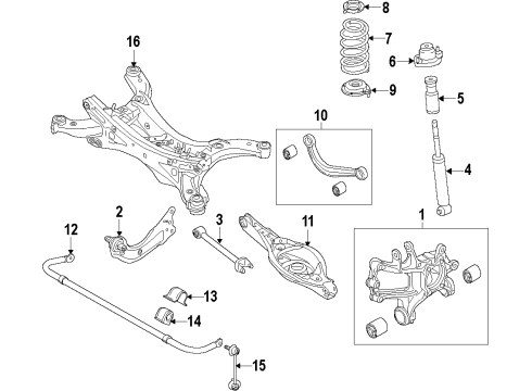 Mazda BJS7-28-1A0 Stopper BJS7-28-1A0 Mazda Stopper