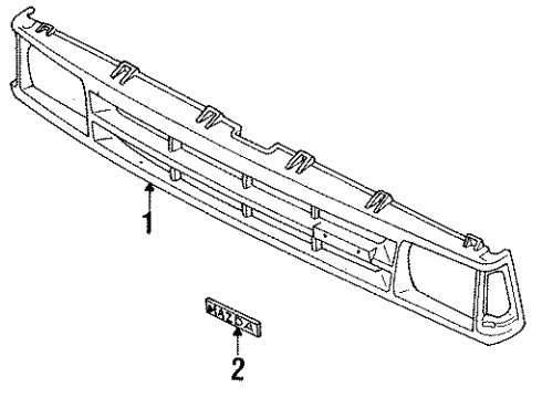 Mazda UE55-50-710A Grille Mazda UE55-50-710A Grille