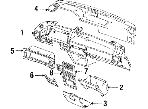 Mazda BF68-55-220-65 Radio Cover