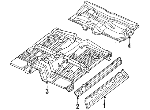 Mazda UB39-68-721-09 Sill Plate