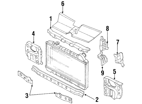 Mazda GC01-52-190A Mount Bracket GC01-52-190A Mazda Mount Bracket
