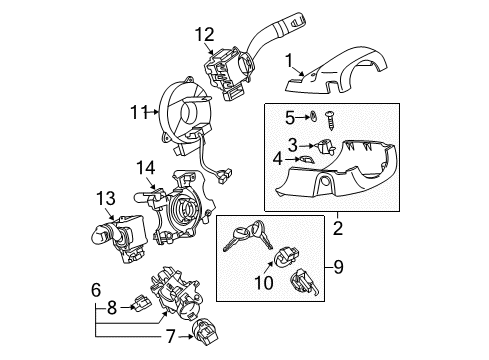 Mazda GPYA-76-14XA Ignition Lock Cylinder