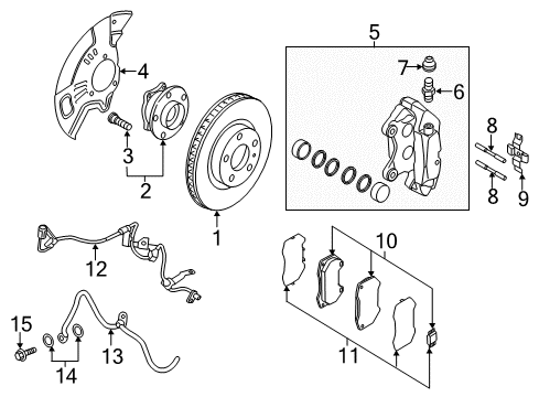 Mazda NAYJ-33-28ZA-MV VPM Brake Pad Set (Front) Mazda NAYJ-33-28ZA-MV VPM Brake Pad Set (Front)