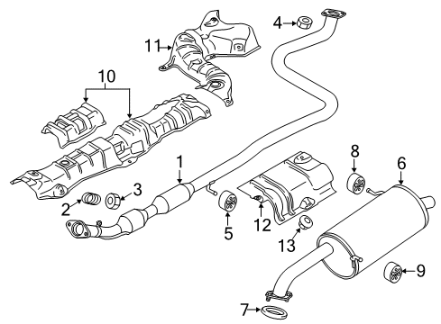 Mazda ZY95-20-55X Catalytic Converter