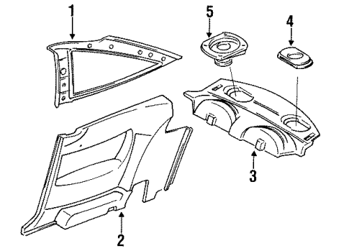 Mazda GA5R-69-542A Coat Hook Bracket