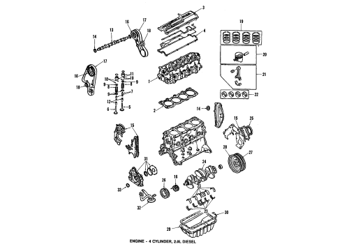 Mazda RF03-12-603A Front Cover Seal