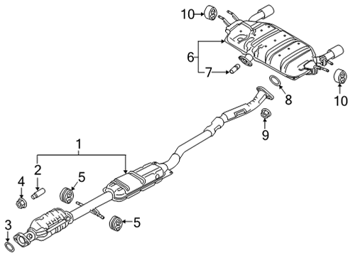 Mazda PY4W-40-600 Pipe, Middle