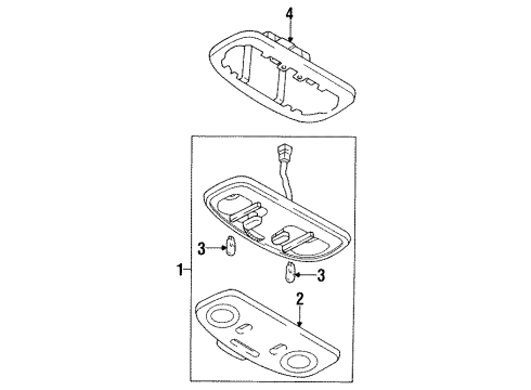 Mazda FD01-69-970F-03 Console Assembly