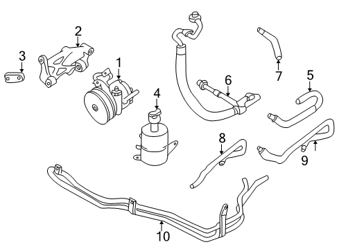 Mazda BC1D-32-425 Pressure Hose Mount
