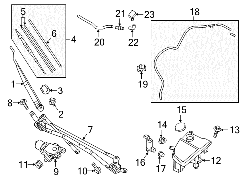 Mazda 0000-67-H18-MV Wiper Blade
