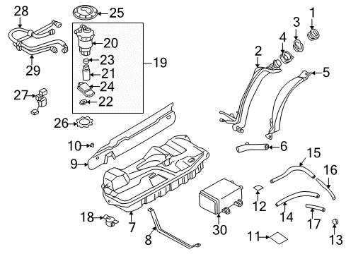 Mazda LE43-41-660 Throttle Cable