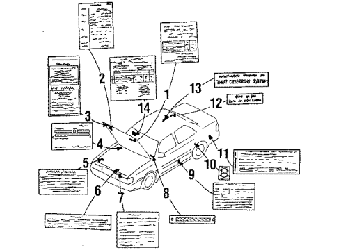HE01-69-073 Mazda Label