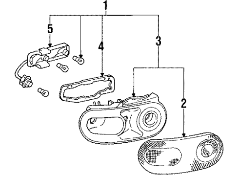 Mazda NA01-51-16XC Lens Mazda NA01-51-16XC Lens