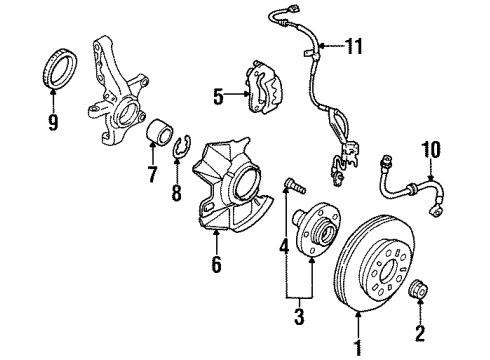 Mazda LA01-43-980A Flex Hose LA01-43-980A Mazda Flex Hose