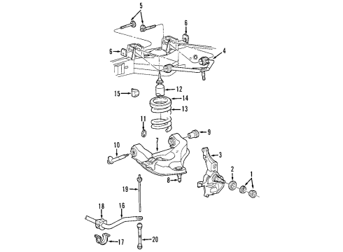 Mazda ZZP0-34-422A Cam Washers