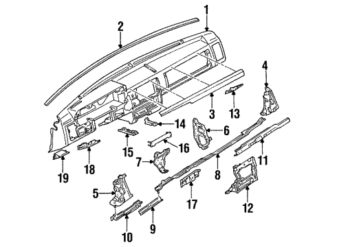 UB39-60-510 Mazda Frame
