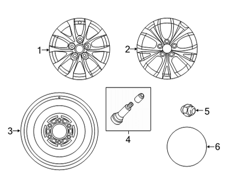 Mazda 9965-A3-7080 Wheel, Disc-Aluminum Mazda 9965-A3-7080 Wheel, Disc-Aluminum