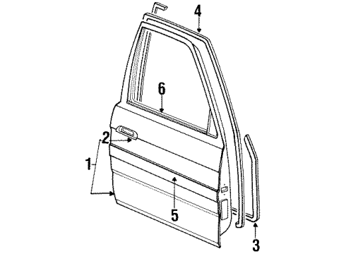 Mazda G211-50-650D Molding Mazda G211-50-650D Molding
