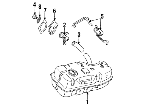 Mazda UB54-42-110E Fuel Tank