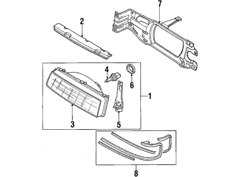 Mazda 8BHS-51-030 Headlamp Assembly