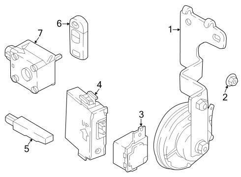 Mazda VC85-67-5U0 Unit, LF Control