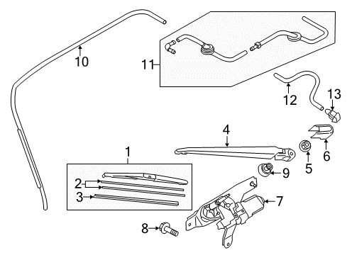 D352-67-332 Mazda Wiper Blade Plate