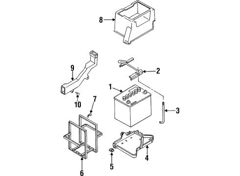 Mazda B455-56-034 Hold Down