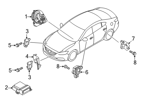 GMA4-57-K50 Mazda Passenger Inflator Module