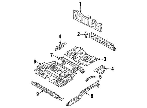 Mazda B455-54-715A Reinforcement