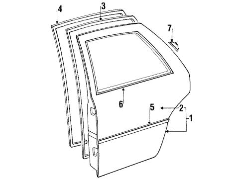 Mazda G212-50-693 Side Molding Mazda G212-50-693 Side Molding