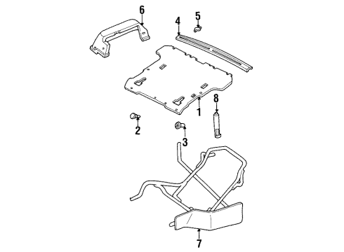 Mazda S083-68-865A-90 Floor Mat Fastener S083-68-865A-90 Mazda Floor Mat Fastener