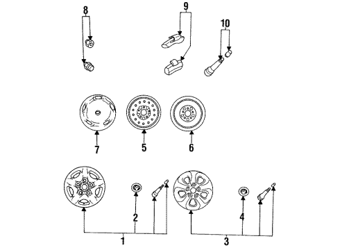 Mazda 9965-C4-5540 Wheel, Steel