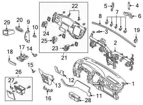 Mazda LB82-66-962D-90 Hole Cover LB82-66-962D-90 Mazda Hole Cover