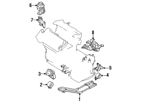 Mazda B46139030C Side Bracket
