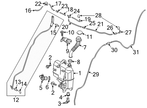 Mazda KD77-67-491 Wiper Motor Grommet KD77-67-491 Mazda Wiper Motor Grommet