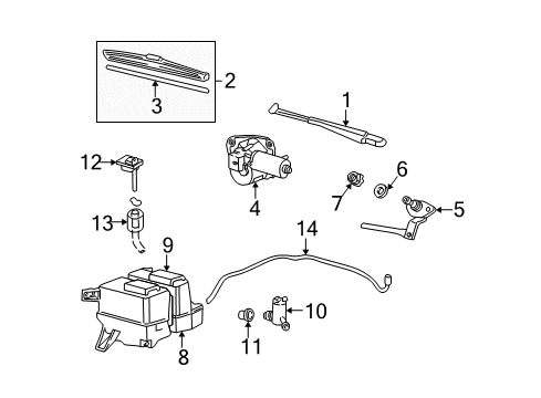 Mazda 1F80-67-350R-00 Wiper Motor 1F80-67-350R-00 Mazda Wiper Motor