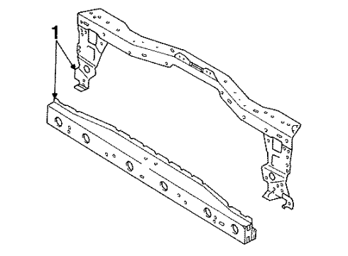 FD01-53-150B Mazda Radiator Support
