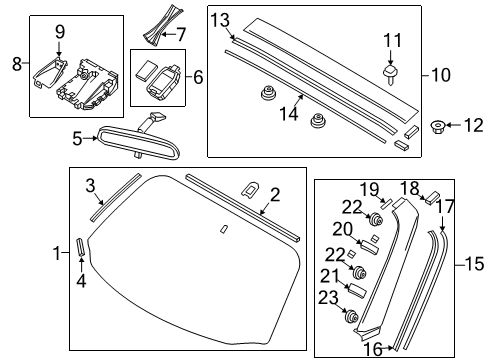 Mazda N452-67-XCXA Camera, Forward Sensing Mazda N452-67-XCXA Camera, Forward Sensing