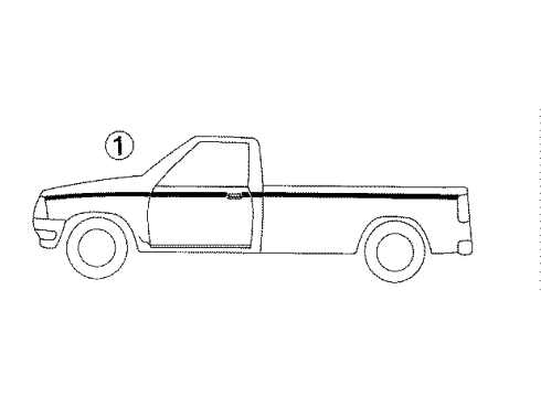 Mazda UC68-50-873-29 Stripe Tape UC68-50-873-29 Mazda Stripe Tape