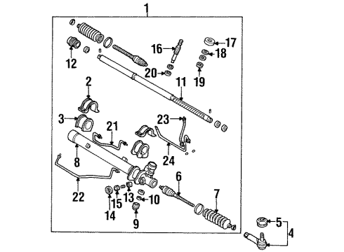 Mazda S10H-32-250 Inner Tie Rod