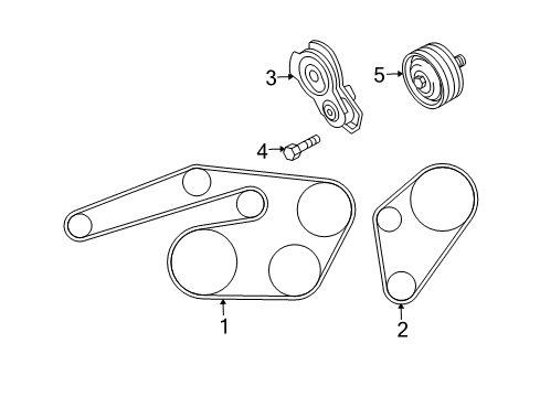 Mazda AJ58-15-908 Water Pump Belt