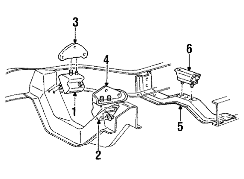 Mazda ZZM139040 Motor Mount ZZM139040 Mazda Motor Mount