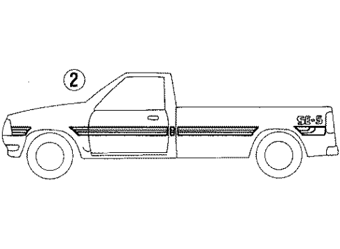 Mazda UB87-50-876-24 Stripe Tape Mazda UB87-50-876-24 Stripe Tape