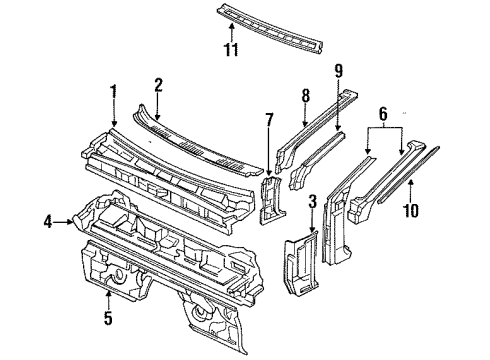Mazda FB67-71-222A Drip Rail