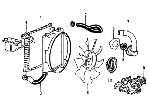 Mazda ZZL015185 Lower Hose ZZL015185 Mazda Lower Hose