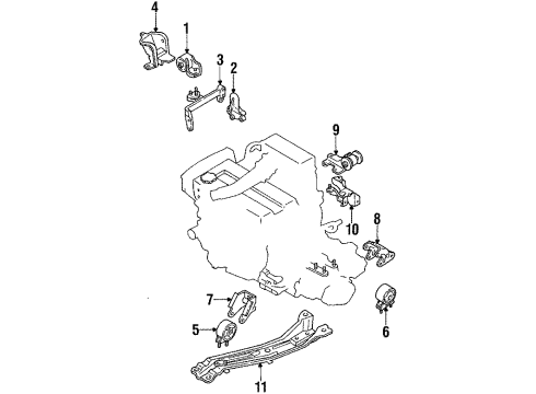 Mazda B258-39-021 Alternator Bracket