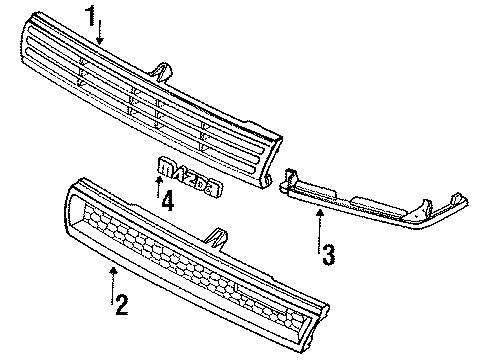 Mazda B300-50-7J1B Molding Mazda B300-50-7J1B Molding