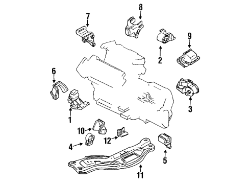 Mazda KB31-39-800 Crossmember