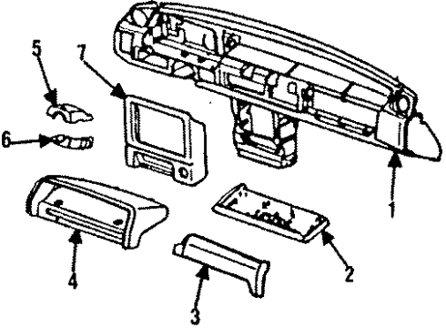 Mazda GF15-60-230-09 Column Cover GF15-60-230-09 Mazda Column Cover